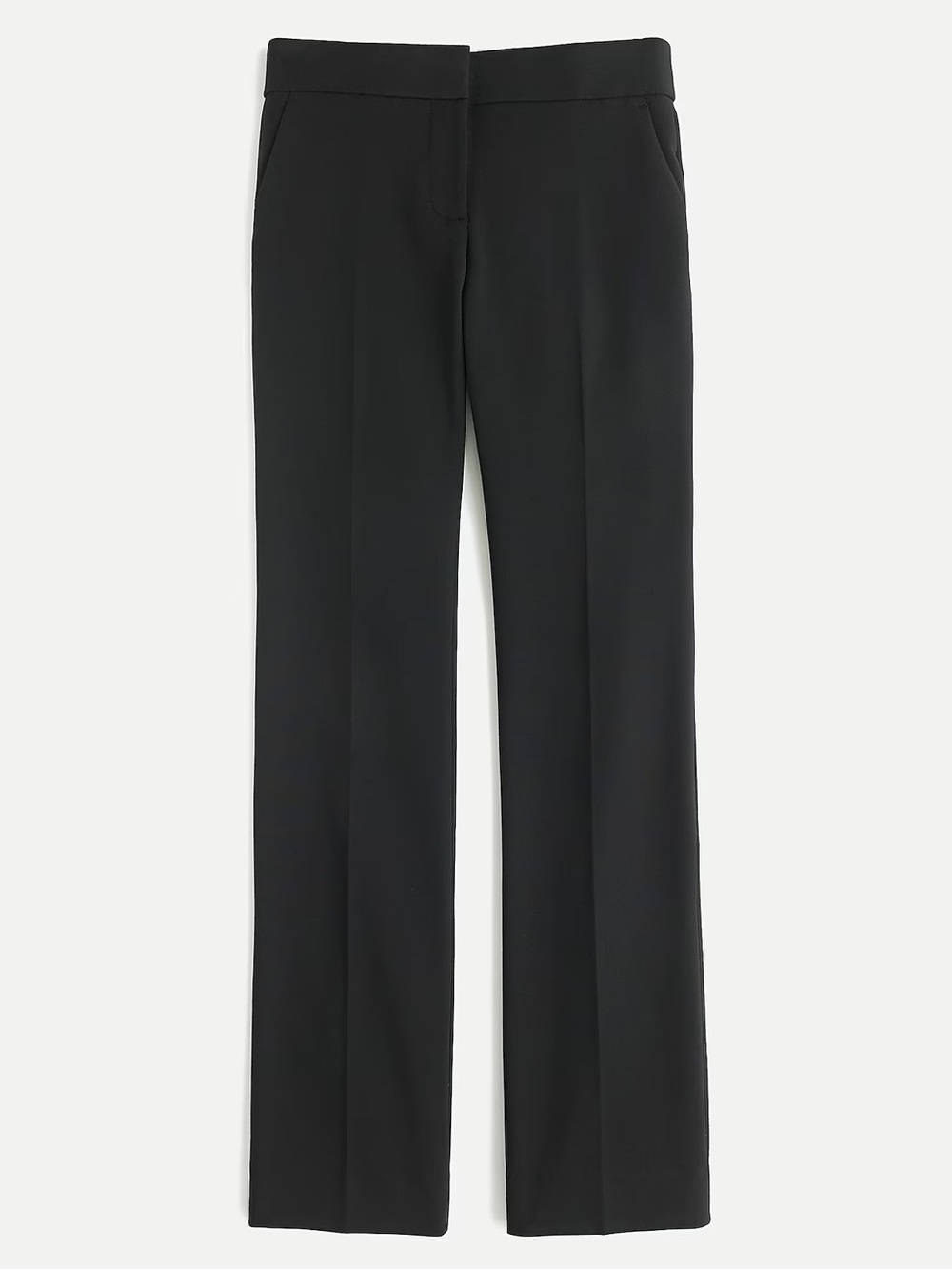 J. Crew Edie Full Length Trouser Four Season Stretch in Black